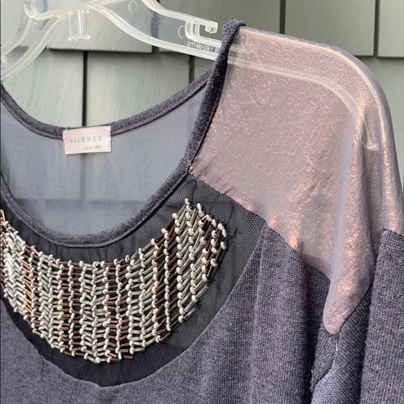 Solemio Sweater with metal bead accents 🍁 - Picture 9 of 12